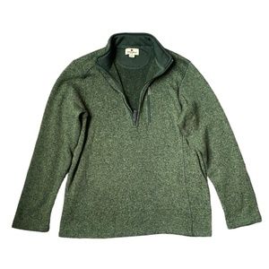 Woolrich Green 1/4 zip sweater, Size M